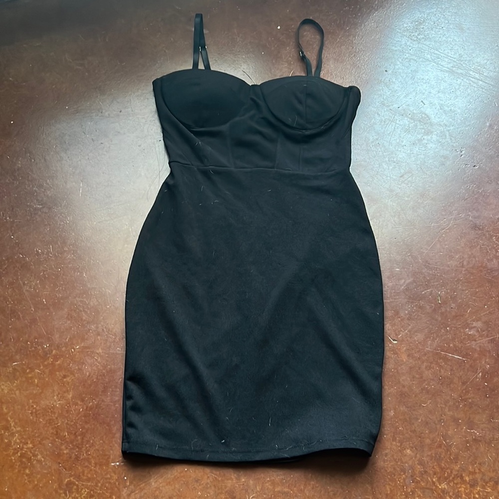 Haute Monde Black Bodycon Bustier LBD